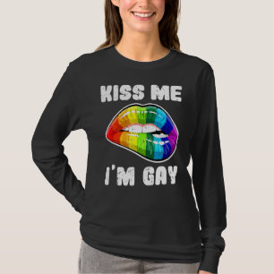 Camiseta Bésame, soy gay Lgbtq lumbreras arcoiris