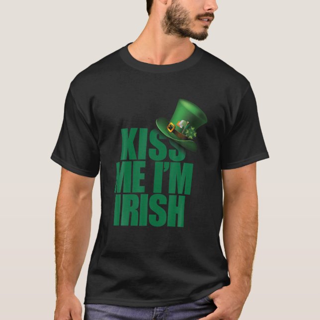 Camiseta Bésame, soy Gorra irlandés (Anverso)