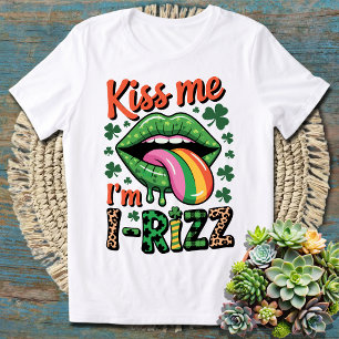 Camiseta Bésame soy I-Rizz - Gracioso Día de San Patricio