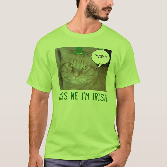 Camiseta Bésame soy irlandés (Anverso)