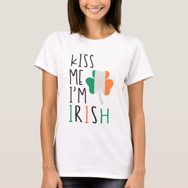 Camiseta Bésame soy irlandés (Anverso)