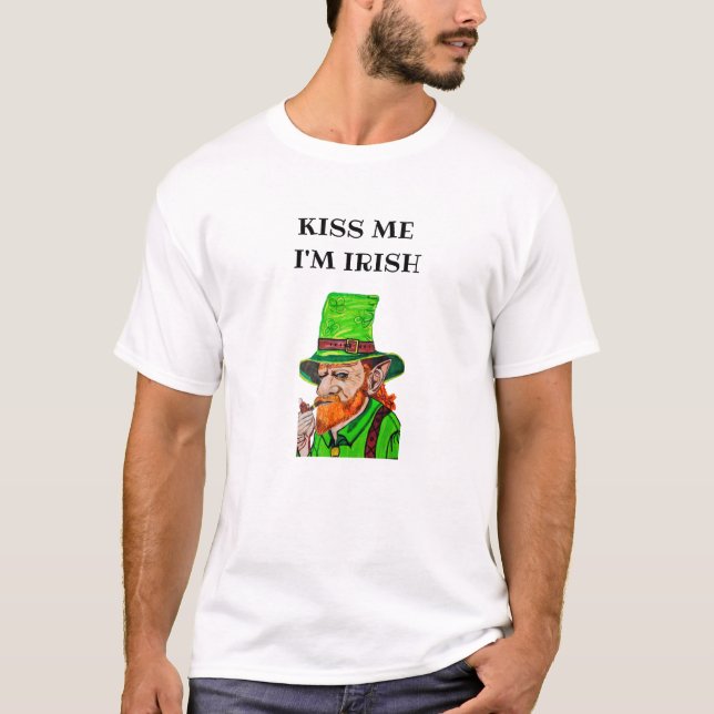 CAMISETA BESAME SOY IRLANDÉS   (Anverso)
