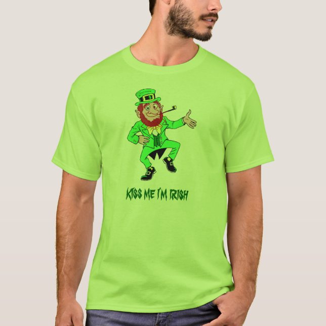 Camiseta BÉSAME Soy Irlandés (Anverso)