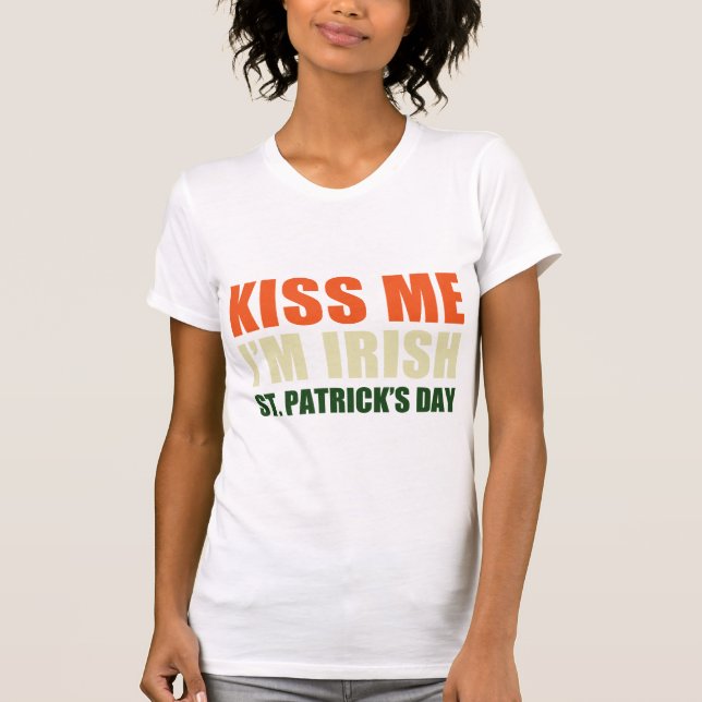 Camiseta Bésame, soy irlandés (Anverso)
