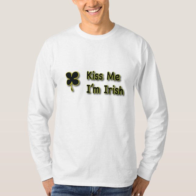 Camiseta BÉSAME Soy Irlandés (Anverso)