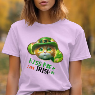 Camiseta Bésame, soy irlandés - asunto de la vestimenta ver