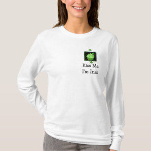 Camiseta Bésame soy irlandés - Cupcake verde con dicho