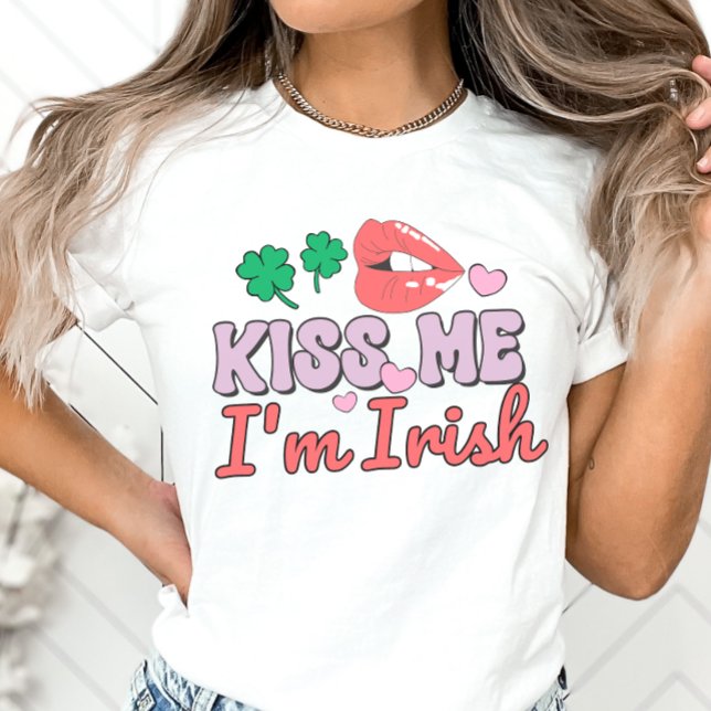 Camiseta Bésame soy irlandés, Día de San Patricio (Subido por el creador)