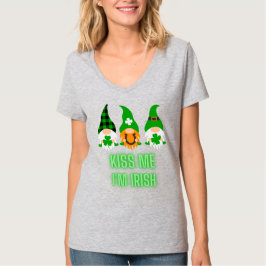 Camiseta Bésame Soy Irlandés Día de San Patricio Gnomo Tréb