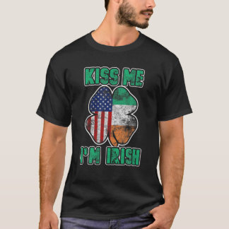 Camiseta Bésame Soy Irlandés Divertido Día de San Patricio