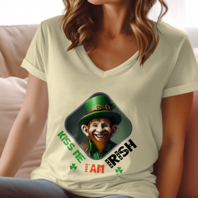 Camiseta Bésame, soy irlandés - Escóndete y busca de Leprec (Subido por el creador)
