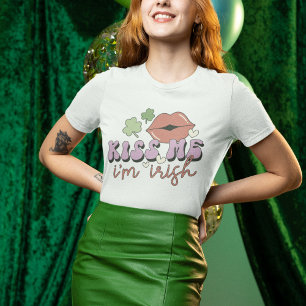 Camiseta Bésame, soy irlandés gracioso