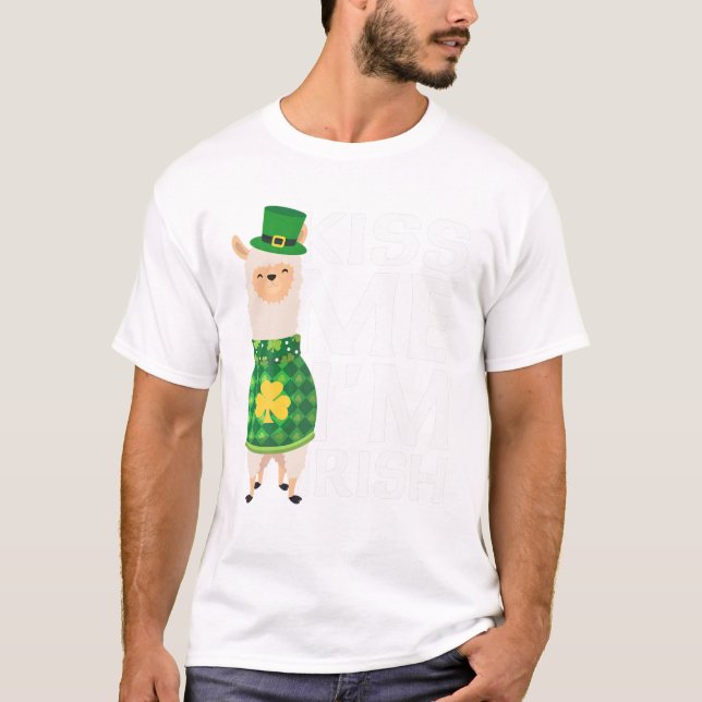 Camiseta Bésame soy irlandés llamado por el Día de San Patr (Anverso)