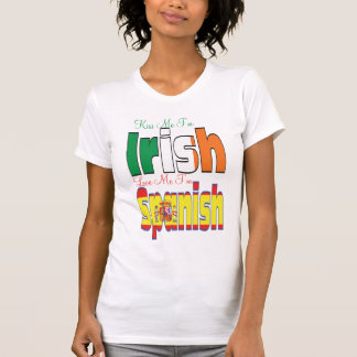 Camiseta Bésame soy irlandés me amo soy español