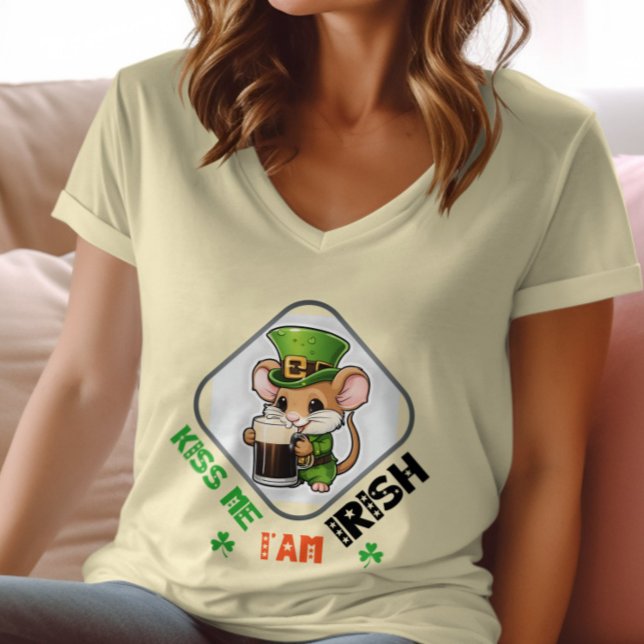 Camiseta Bésame, soy irlandés - noche de pub irlandés (Subido por el creador)