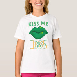 Camiseta Bésame soy irlandés St. Patrick's Day Green Shamro