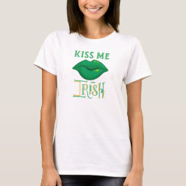 Camiseta Bésame soy irlandés St. Patrick's Day Green Shamro