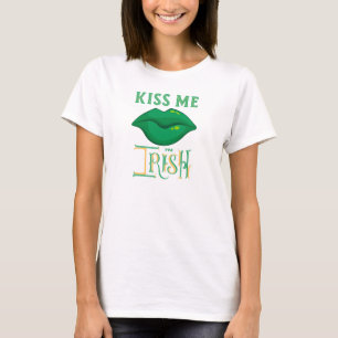 Camiseta Bésame soy irlandés St. Patrick's Day Green Shamro