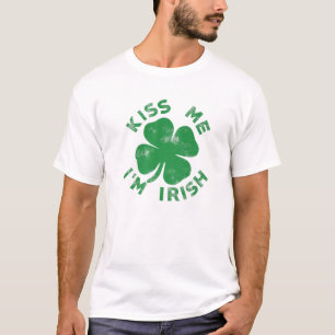 Camiseta Bésame Soy irlandesa Graciosa San Patrick