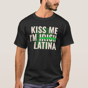Camiseta Bésame Soy Irlandesa Latina Graciosa Hispana St Pa