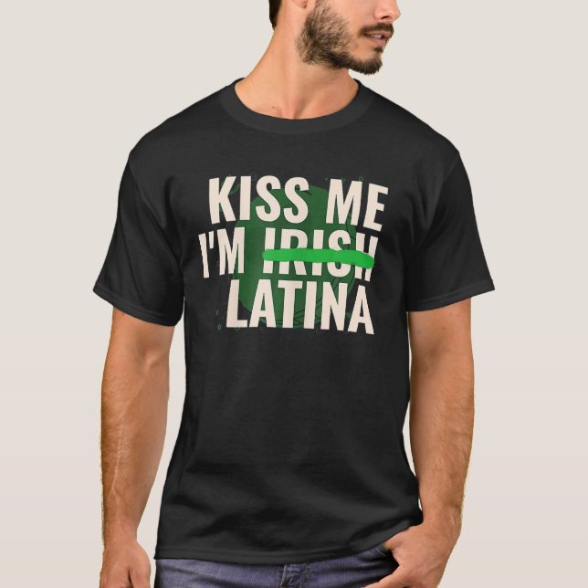 Camiseta Bésame Soy Irlandesa Latina Graciosa Hispana St Pa (Anverso)