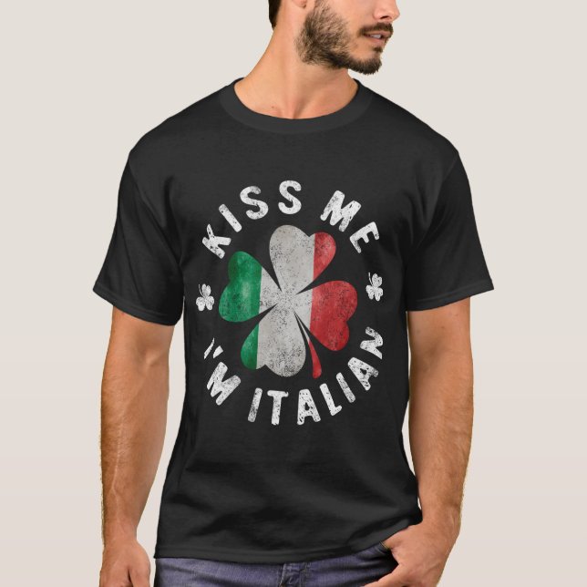 Camiseta Bésame, soy italiano (Anverso)