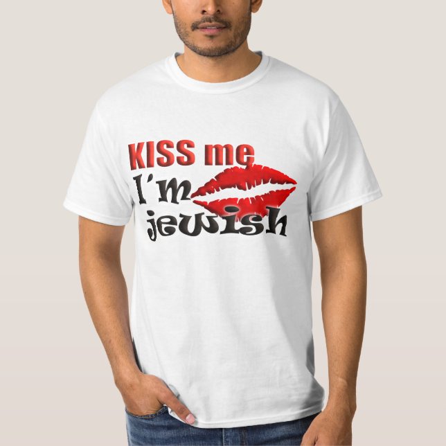 Camiseta Bésame soy judío (Anverso)