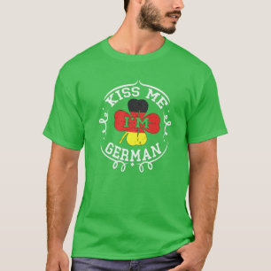 Camiseta Bésame, soy la bandera alemana de San Patricio
