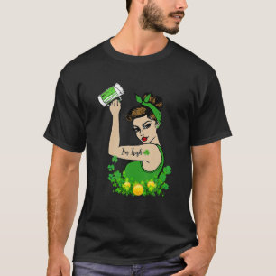 Camiseta Bésame soy la cerveza irlandesa Shamrock St Patric