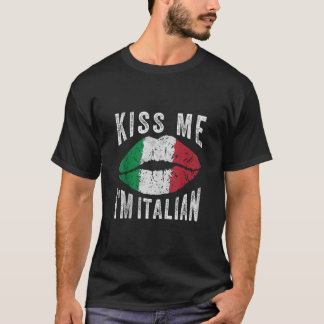 Camiseta Bésame soy la divertida bandera italiana de San Pa