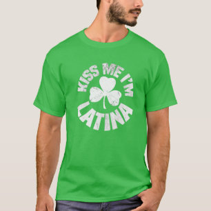 Camiseta Bésame soy Latina St Patricks Day Funny Irish Sha