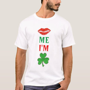 Camiseta Bésame Soy los labios irlandeses Shamrock St.