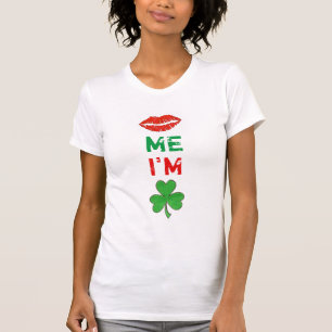 Camiseta Bésame Soy los labios irlandeses Shamrock St.