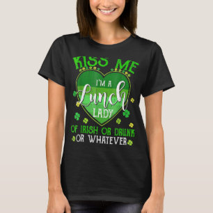Camiseta Bésame Soy Lunch Lady Graciosa San Patrick Day Ret