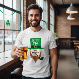 Camiseta Bésame, soy mágico, día de San Patricio