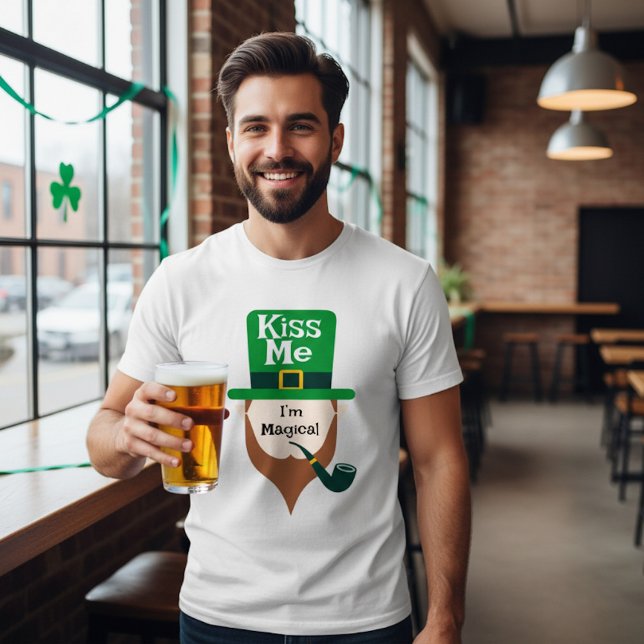 Camiseta Bésame, soy mágico, día de San Patricio (Subido por el creador)
