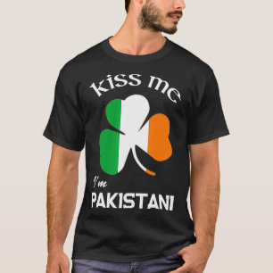 Camiseta Bésame Soy Pakistaní Trébol de la suerte Pakistán