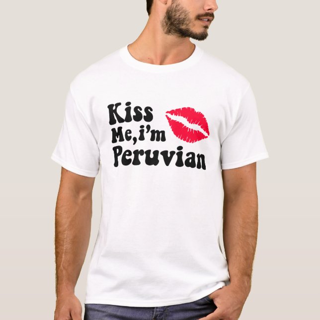 Camiseta Bésame soy peruano (Anverso)
