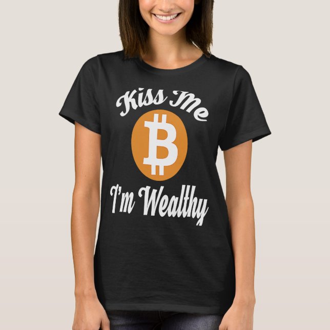 Camiseta Bésame, soy un cripto rico de Bitcoin (Anverso)