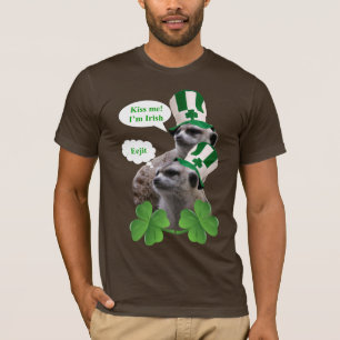 Camiseta Bésame. Soy un diseño irlandés de meerkat.