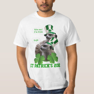 Camiseta Bésame. Soy un diseño irlandés de meerkat.