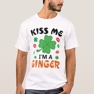 Camiseta Bésame soy un ginger pelirrojo irlandés St. Patric