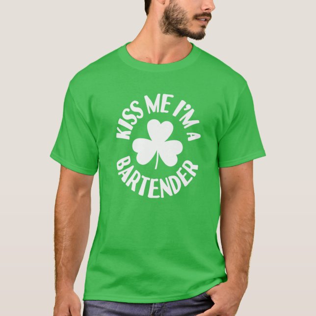 Camiseta Bésame, soy un inquilino irlandés Día de los Simpa (Anverso)