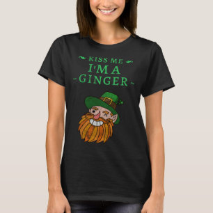 Camiseta Bésame, soy un jengibre por el Día de San Patricio