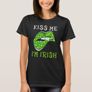 Camiseta Bésame, soy un labio irlandés en el día de San Pat