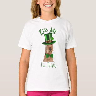 Camiseta Bésame soy un miedo irlandés en Gorra con Clover