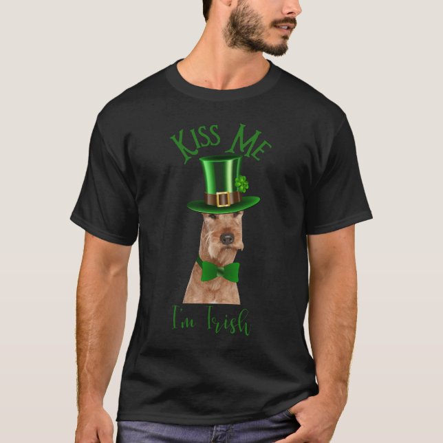 Camiseta Bésame soy un miedo irlandés en Gorra con Clover (Anverso)