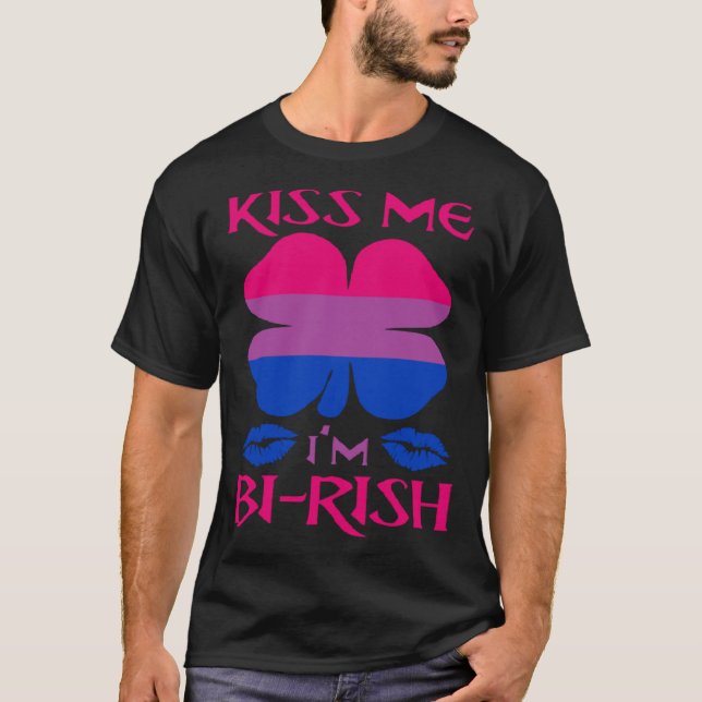 Camiseta Bésame, soy un orgullo birish birish bisexual irla (Anverso)