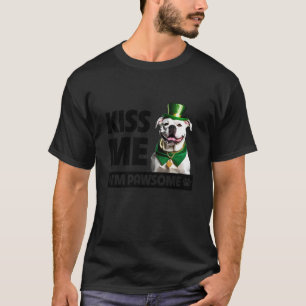 Camiseta Bésame, soy un perro Bulldog americano adorable