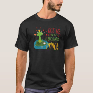Camiseta Bésame soy un príncipe encantado, amor sarcástico.